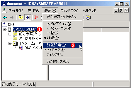 DNSキャッシュの表示